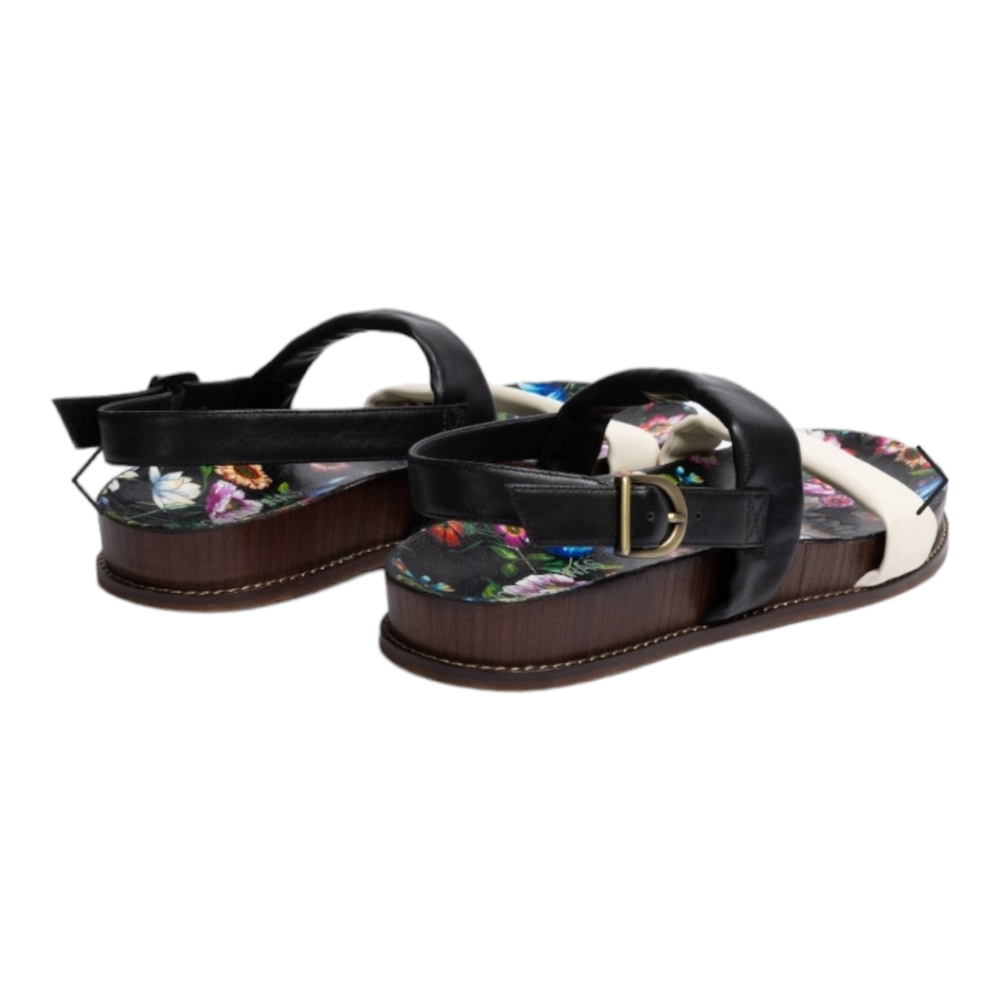 Johnny Was Double Band Leather Sandal Women's *New‎ w/box* - Picture 5 of 5